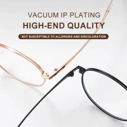 VICKY High Quality Round Ultra-light ALL Titanium Eyeglass Frames Women Myopia Prescription Eyewear Reading Glasses 30821