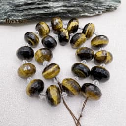 13x18MM 20PCS Large Faceted Natural Stones Amazonites Rose Quartzs Crystal Cutting Nugget Rondelle Beads MY230739