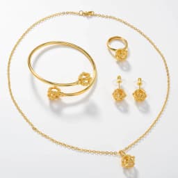 Diana Baby Bohemia 4pcs Luxury Dubai Earrings Gold Plated Bracelet Necklace Wedding Bride Ring Jewelry Sets For Women Gift