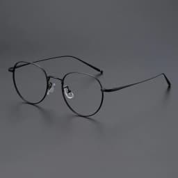 FIRADA Fashion Comfort Eyewear Luxury Retro Round Titanium Glasses Optical Prescription Eyeglasses Frame For Men Women 2A66-C