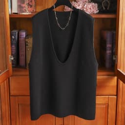 V-neck loose 100% pure cashmere vest vest ladies soft waxy knitted white temperament sleeveless top.