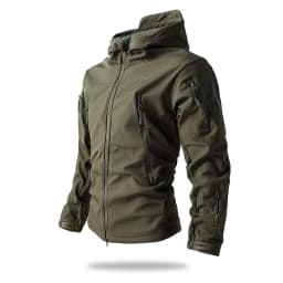 Lurker Shark Skin Soft Shell Tactical Jacket Men Waterproof Fleece Hooded Coat Hunt Clothes Autumn New Outdoor Camouflage Jacket