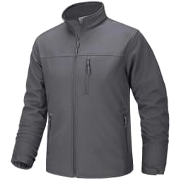 TACVASEN Men's Waterproof Outdoor Hiking Jacket Full Zip Windproof Fleece Lining Warm Fall Winter Work Casual Jackets