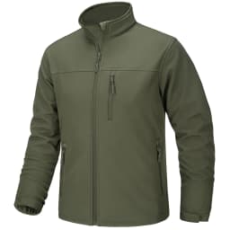 TACVASEN Men's Waterproof Outdoor Hiking Jacket Full Zip Windproof Fleece Lining Warm Fall Winter Work Casual Jackets