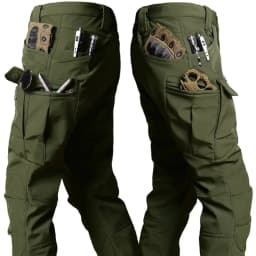 Autumn and Winter Tactical Camouflage Pants Men's Shark Skin Soft Shell Work Pants Outdoor Multi Pocket Windproof Combat Pants