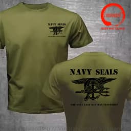 Naval SEALS Silver Team Seal Team Six Devgru Squadron T-shirt Fashion 100% Cotton Casual Mens Clothing Military Style Streetwear