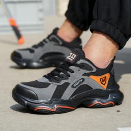 Work Safety Shoes Breathable Men Work Protective Sneakers Anti-Puncture Work Shoes Male Steel Toe Outside Sport Shoes