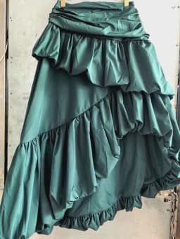 TWOTWINSTYLE Patchwork Folds Irregular Skirts for Women High Waist Solid Loose Minimalist Skirt Female Fashion Clothing New 2026