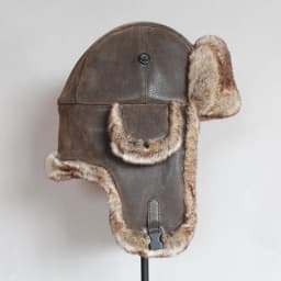 Unisex Winter Men Warm Russian Ushanka Hat with Ear Flap Pu Leather Faux Fur Trapper Cap Earflap for Women Pilot Trooper Hats