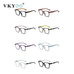 VICKY New Model Simplicity Geometry Square Shape Design Children's Glasses Anti-blue Light Glasses Customizable Prescriptions