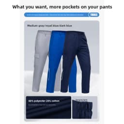 Men's Work Pants for Electricians, Auto Repair, Reflective Strips, Construction Site Trousers, Loose Labor Protection Pants Over