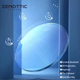 ZENOTTIC Prescription Anti Blue Ray Lens 1.56 1.61 1.67 (+12.00~-12.00) Hyperopia Myopia Presbyopia Optical Blue Light Lenses