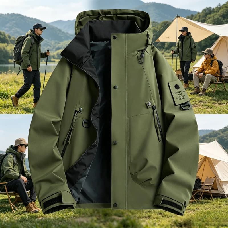 Outdoor Three-in-One Waterproof Hiking Jacket Men Women Breathable Windproof Windbreaker Coat Man Spring Autumn Trekking Jackets