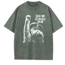 Viva La Revolucion Carl Dungeon Crawler Carl T-Shirt Vintage Unisex Washed Printed Princess Donut Mongo Tee Shirt Clothes Tops