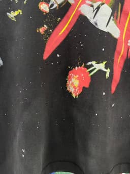 25SS Saint x Planet War Printed Women Men T shirts tees Hiphop Oversized Men Casual Cotton T shirt Summer Style