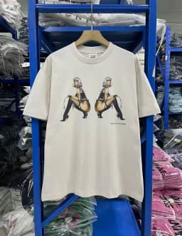25SS Saint x Planet War Printed Women Men T shirts tees Hiphop Oversized Men Casual Cotton T shirt Summer Style