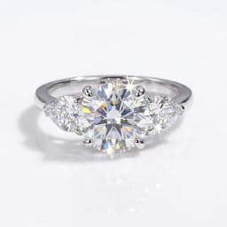 Fashion 3CT Big Certified Moissanite Diamond Engagement Rings for Women Double Heart Zircon Eternity Anniversary Jewelry