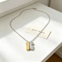 Cute Bear Pendant Necklace Dainty Neck Jewelry Versatile Outfit Accessory, Ideal Gift for Women Girls Daily Dating Party All Occasions