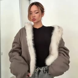 Warm Hooded Wowone's Faux Fur Jacket Batwing Sleeve Zipper Loose Reversible Puffy Coat With Pocket 2026 New Winter Lady Jackets