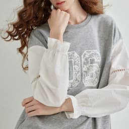 TOYOUTH Women's Fake Two Piece Sweatshirt 2026 Autumn New Arrival Preppy Sporty Digital Print Color Block Splicing Top