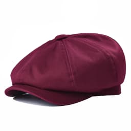 BOTVELA Newsboy Cap Men's White Twill Cotton Hat Women's Baker Boy Caps Retro Big Headpiece Large Hat Cabbie Apple Beret Driver