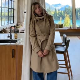  Vintage British Style Women Trench Coat Double Breasted Belted Mid Long Windbreaker Lapel Slim Fit Cozy Streetwear Outerwear