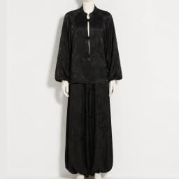 IG 2026 Women's New Chinese Two Piece Co Ord, Mandarin Stand Collar Frog Button Lantern Sleeve Short Jacket & Elastic Waist