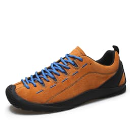 Outdoor Men's Hiking Shoes British-Style Leather Low-Cut Sneakers Comfortable Couple Hiking Travel Multifunctional Casual Shoes