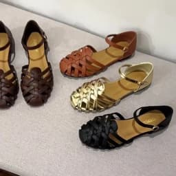 Luxury Designer Sandals Hollow Low-Heeled Closed-Toe Sandals for Women for Summer Outdoor Wear Roman Shoes Zapatos De Mujer