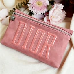 Dior Dior’s Bag Luxury Pink Makeup Organizer Pouch Large Capacity With Star Metal Zipper Charm Portable Travel Cosmetic Wash Bag
