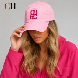 CH Unisex Embroidered Letter Baseball Cap Lightweight Adjustable Sun Hat Casual Outdoor Sports Travel Dad Hat for Men Women