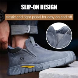 Wear Resistant Men's Safety Boots Soft Work Sneakers Anti Impact Anti Piercing Fashion Comfort Outdoor Men's Shoes