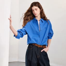 TOYOUTH Women's Pure Cotton Shirt 2026 New Heart Embroidery Solid Color Simple Versatile Basic Top