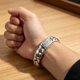 S925 Sterling Silver Heavy Solid Smooth Cuban Bracelet Men Bright Polished Curb Chain Antique Engraved Clasp Luxury Jewelry Gift