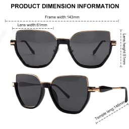 Oversized Sexy Cat Eye Sunglasses Women Big Frame 2026 Luxury Brand Classic Polygon Sun Glasses for Ladies Retro Shades UV400