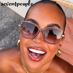 Oversized Sexy Cat Eye Sunglasses Women Big Frame 2026 Luxury Brand Classic Polygon Sun Glasses for Ladies Retro Shades UV400