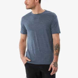 Men's Superfine Merino Wool T-Shirt Base Layer Wicking Breathable Quick Dry Anti-Odor No-itch Comfortable Fit Size