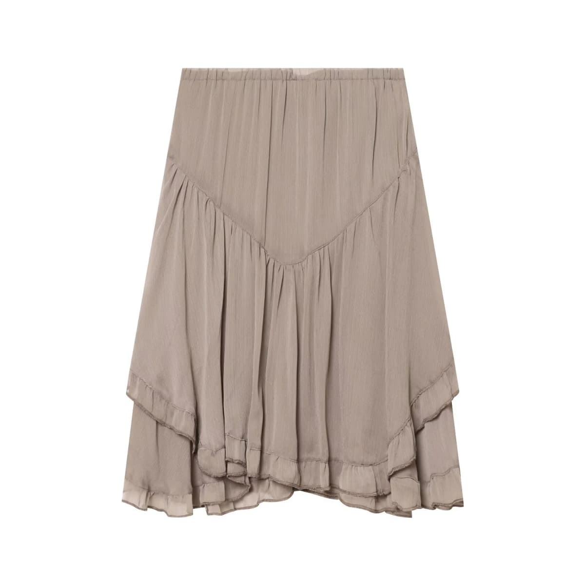 European and American style 2026 summer new women's clothing mid waist layered decoration asymmetric short skirt half skirt