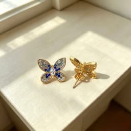 Butterfly Pendant 925 Silver Colorful 5A Zircon Crystal Wing Women's Necklace Double Layer Chain Dainty Valentine's Jewelry Gift