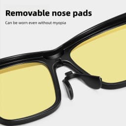 CAPONI Night Vision Men Sunglasses HUD Anti Glare Photochromic Day and Night Use Outdoor Driving Frame Cover Goggles BSYS36703