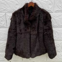 Natural Rabbit Fur Coat Women Winter Jacket Real Leather And Fur Bolero Women's Clothing Female Outerwears With 2025 Black Cold