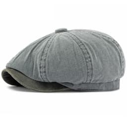 HT5112 Mens Berets Women Retro Washed Cotton Octagonal Beret Hat Male Female Ivy Flat Cap Spring Autumn Adjustable Beret Capens