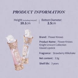 Flower Knows Knight Unicorn Collection Glazed Lipstick