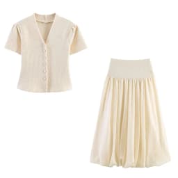 NLZGMSJ 2026 Spring Knitted Women Sets Slim Sweater Cardigan Ruffles Crop Top Splicing Long Skirt Suits Y2K