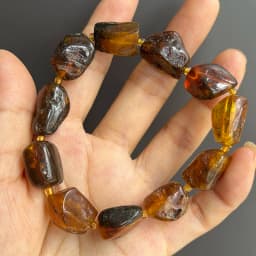 Plant Amber Bracelet Wholesale Original Unique Designer Diy Beads Good Fragrance Mineral Natural Stone Healing Jewelry Supplier