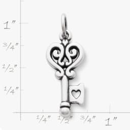 S925 sterling silver James Avery Key to My Heart Charm