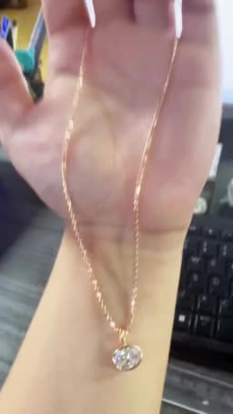 BXINY 2/3/4CT East West Oval Cut Moissanite Bead Chain Necklace S925 Silver Bezel Set Solitaire Diamond Pendant Gift Jewelry GRA