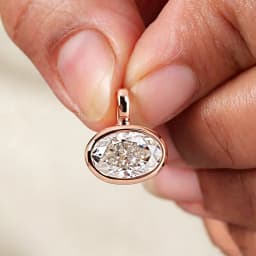 BXINY 2/3/4CT East West Oval Cut Moissanite Bead Chain Necklace S925 Silver Bezel Set Solitaire Diamond Pendant Gift Jewelry GRA