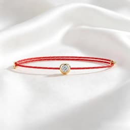 SG D Color VVS1 Moissanite Bracelet Certified 0.3ct Lab Diamond, Adjustable Cord In 6 Colors, Elegant Jewelry For Wom