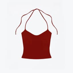 Tank Top with Multiple Colors and Tie Straps, Metal Accessories, Hollow Back Design, Slim Fit, Backless Top, Suitable for Layering or Wearing Alone, U-Neck Tank Top